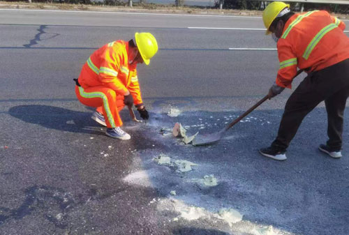 东河公路下沉注浆加固